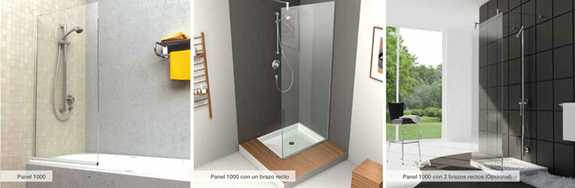 Mampara de baño 100 panel